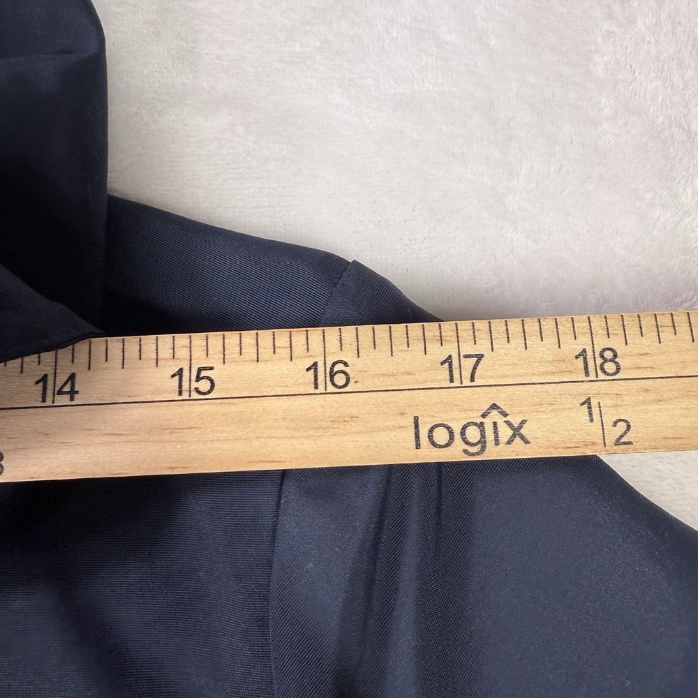 Lands End Jacket Womens Small Blue Hooded Waterproof Lightweight Button Full Zip - Picture 7 of 10